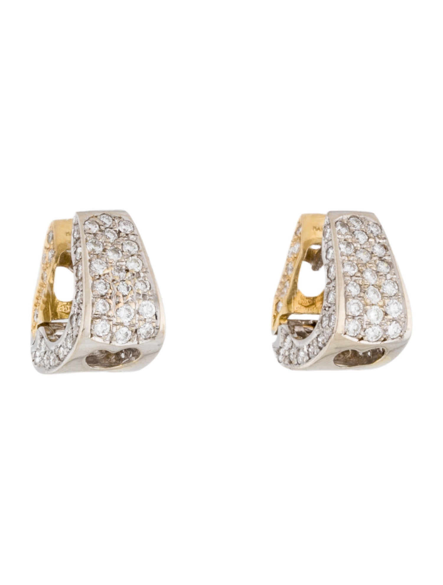 Hamilton 18K Diamond Huggie Earrings